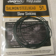 5 ft (1.5 m) polyleader salmon steelhead  24 lb (10.9 kg) slow sinking Airflo